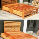 Pallet Bed with Drawers