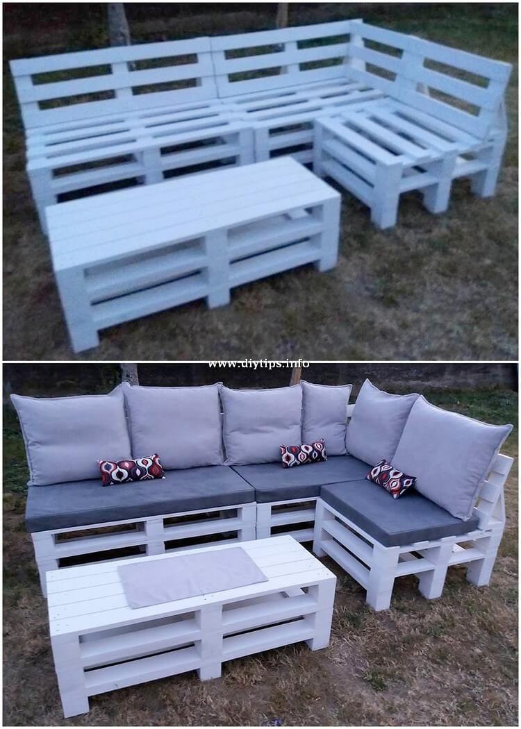 Pallet Garden Couch and Table Idea