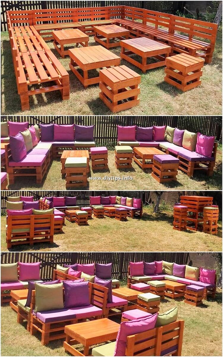 Pallet Garden Furniture Set
