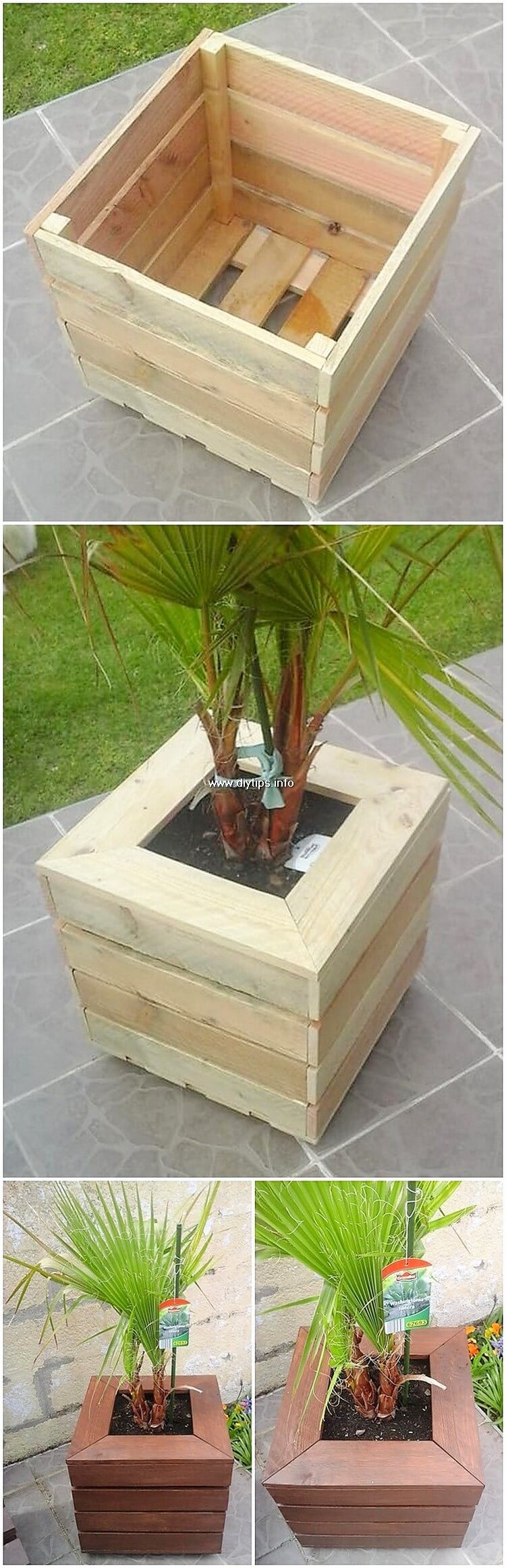 Wooden Pallet Planter Box