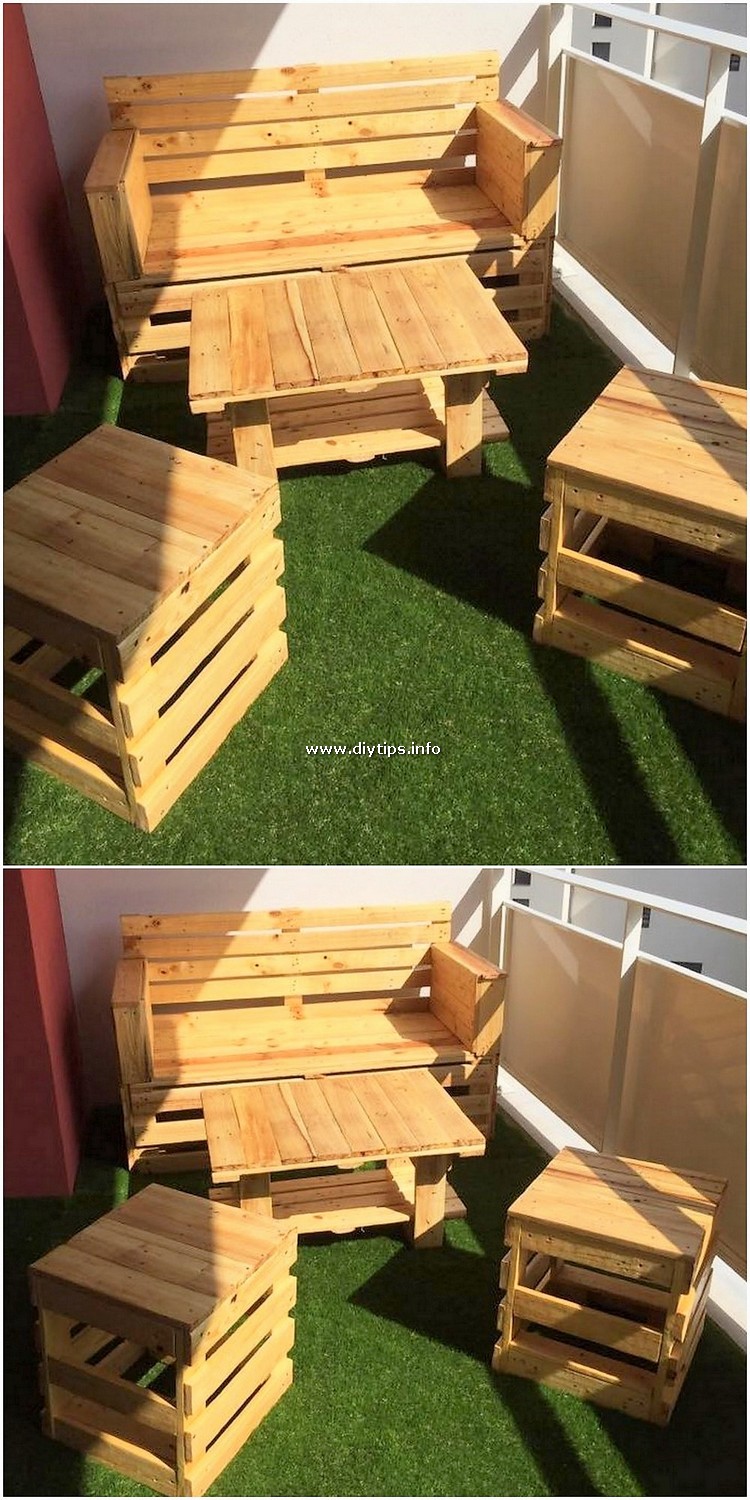 Pallet Bench and Tables