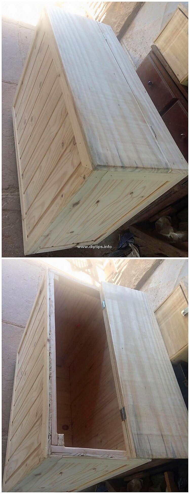 Pallet Wood Storage Box