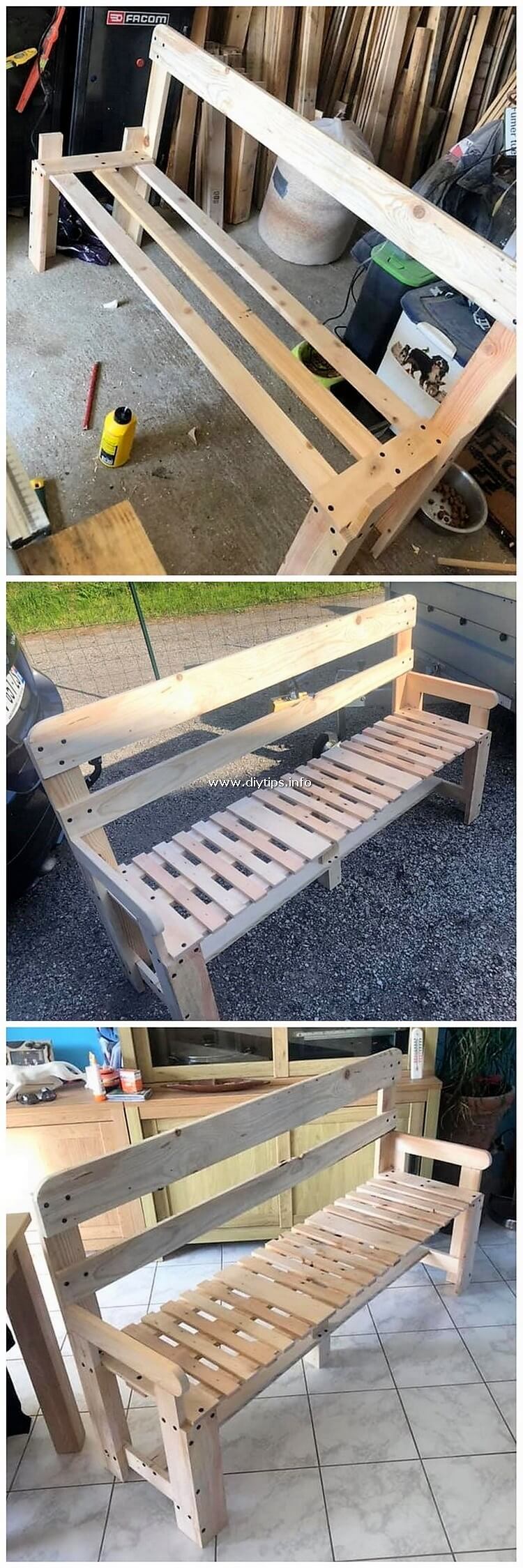 DIY Pallet Bench
