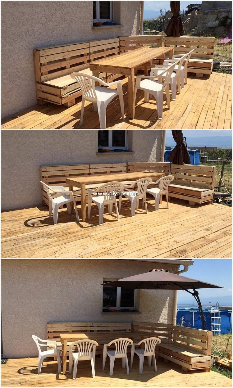Pallet Outdoor Furniture with Terrace
