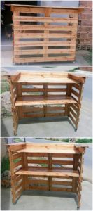 Wooden Pallet Counter Table