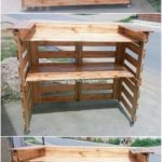 Wooden Pallet Counter Table