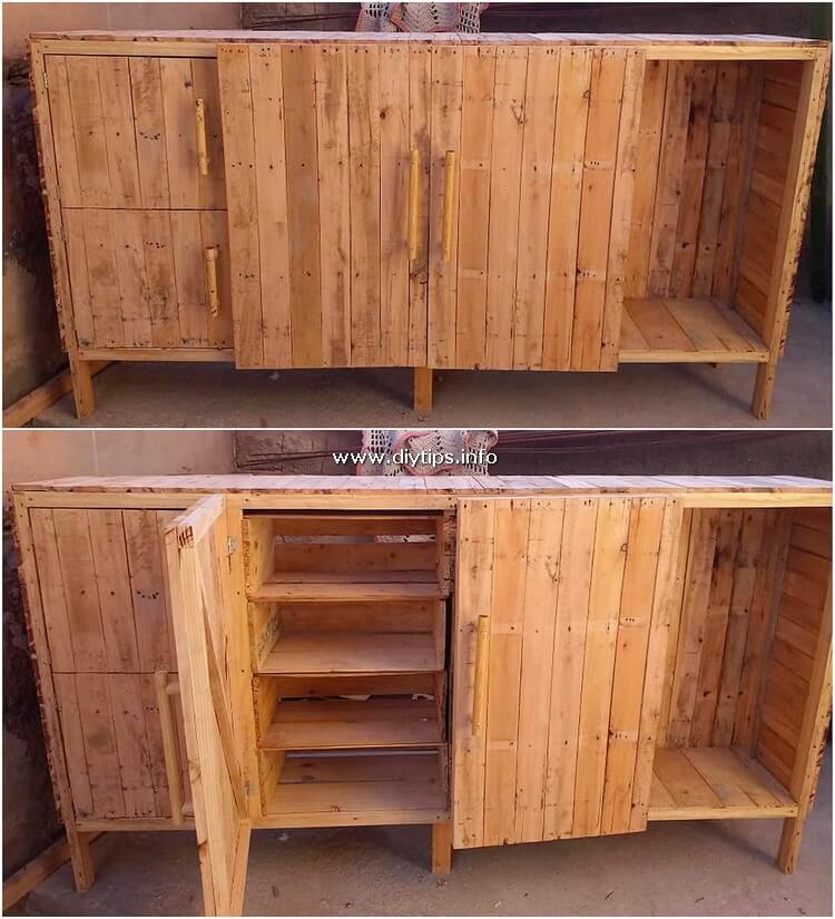 Pallet Wooden Cabinet