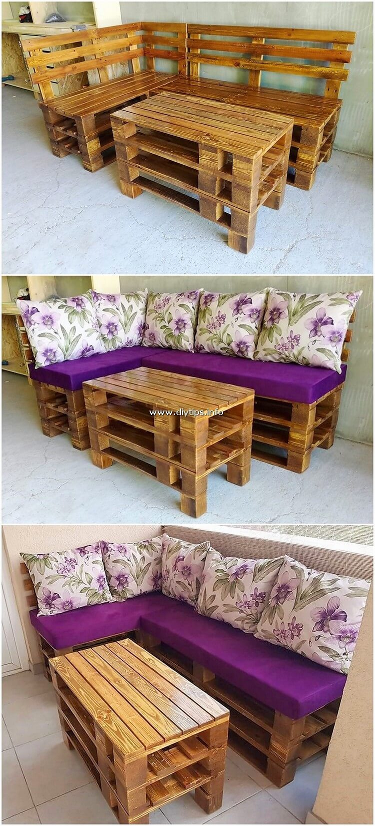 Wood Pallet Couch and Table